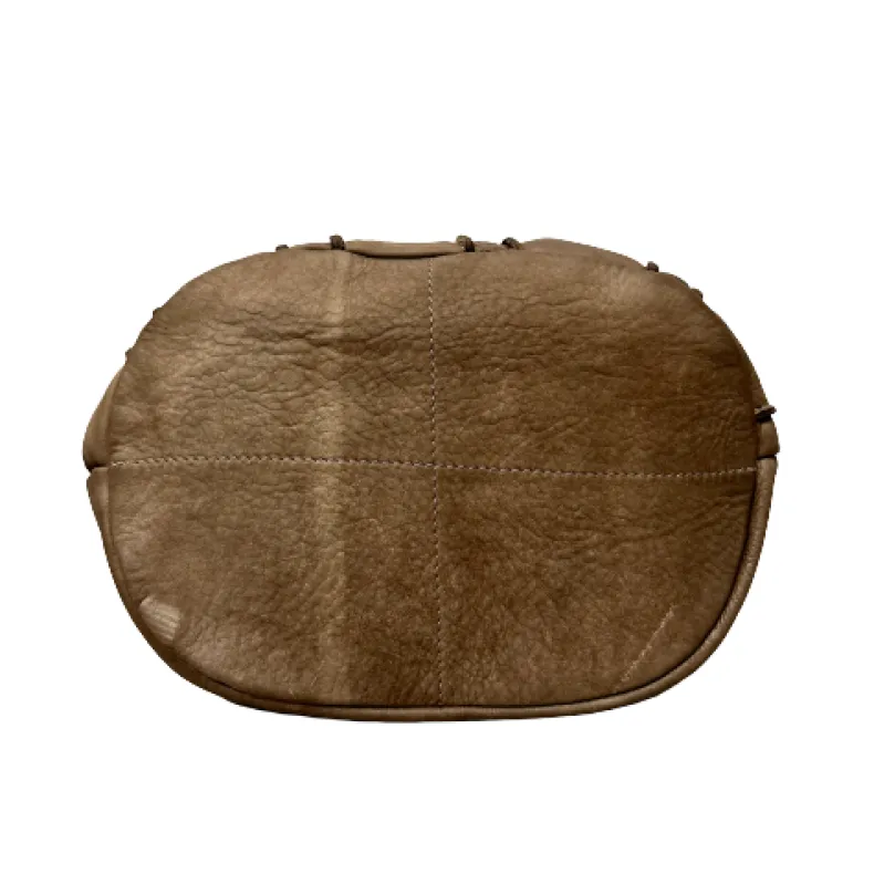 Handcrafted Bag With Worked Leather