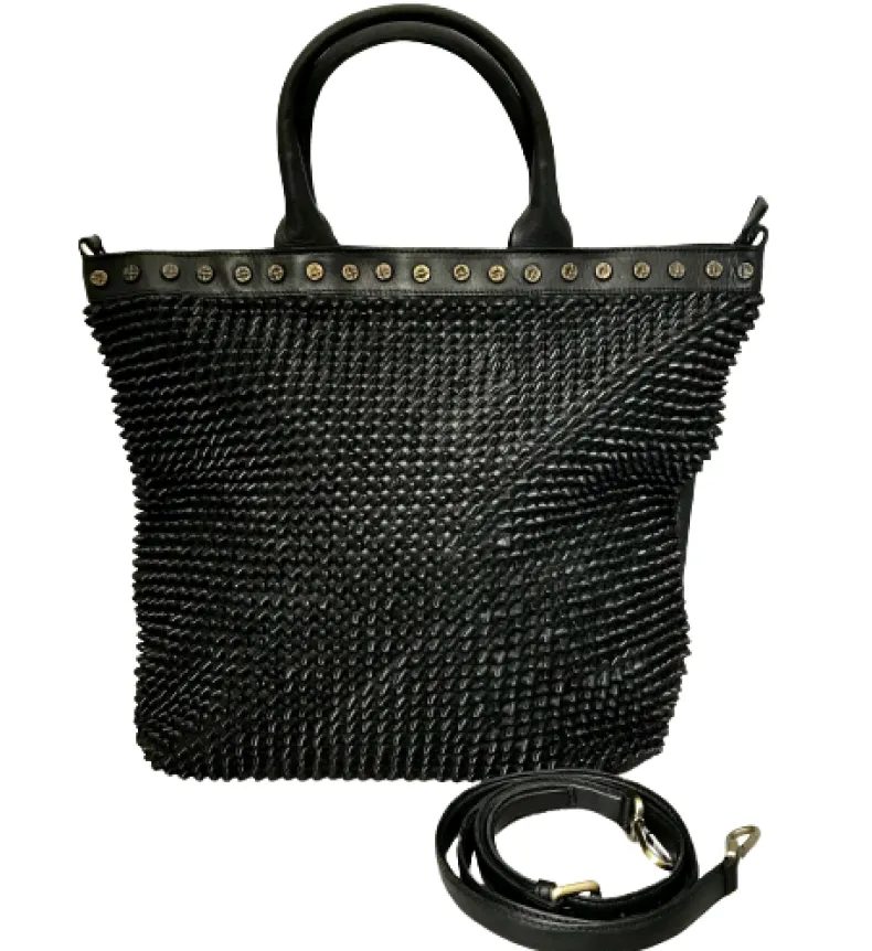 Handcrafted Bag With Leather Studs