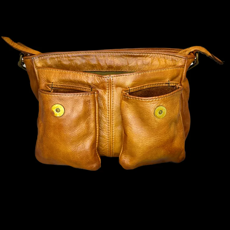 Handcrafted Bag With Interchangeable Handle And Shoulder Strap