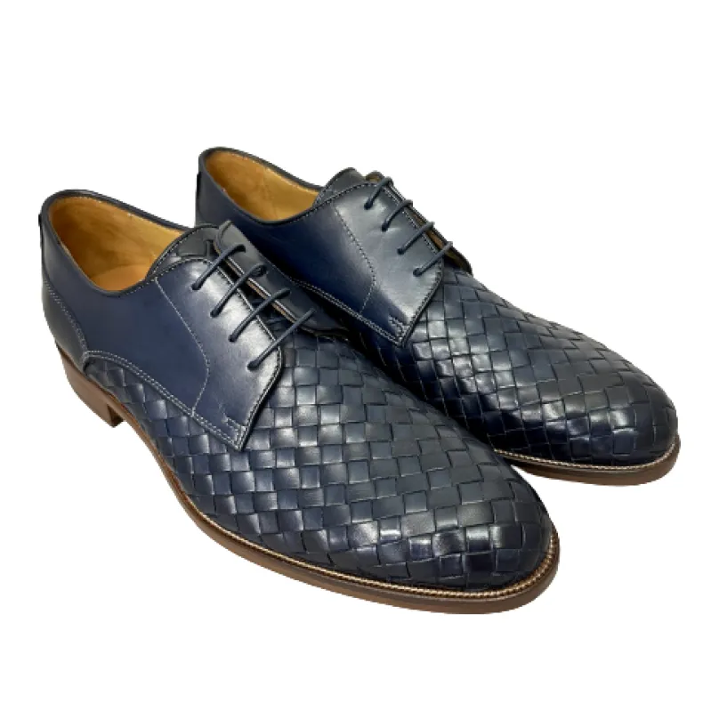 Handcrafted Braided Blue Lace-up