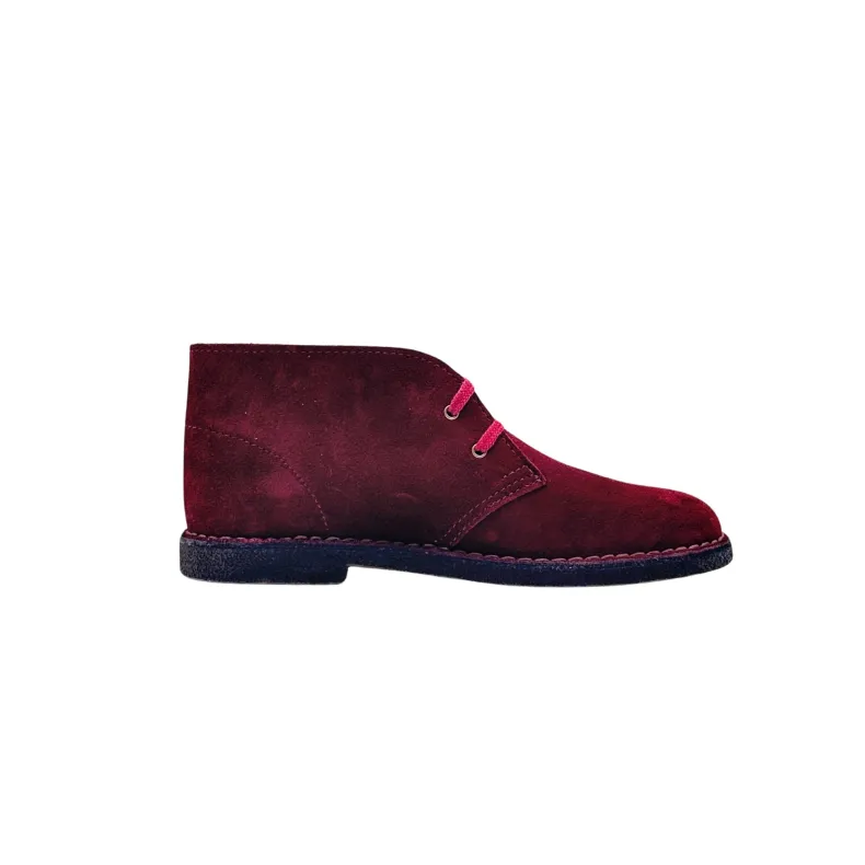 Handcrafted Burgundy Ankle Boot With Leather Interior