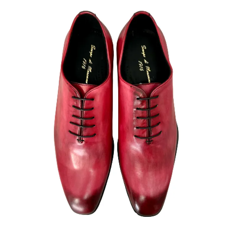 Handcrafted Lace-up Stitched Blake Fuchsia