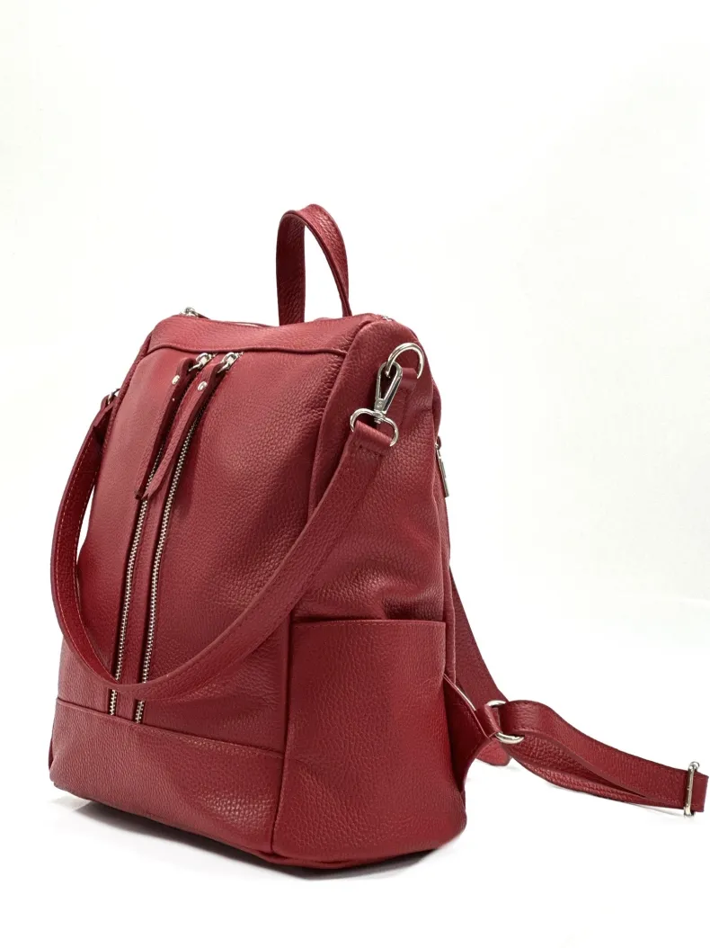 Handcrafted Leather Backpack With Handle