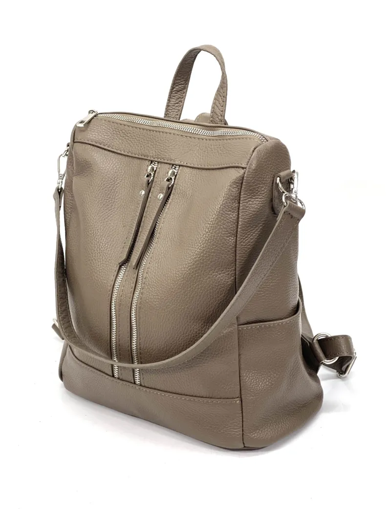Handcrafted Leather Backpack With Handle