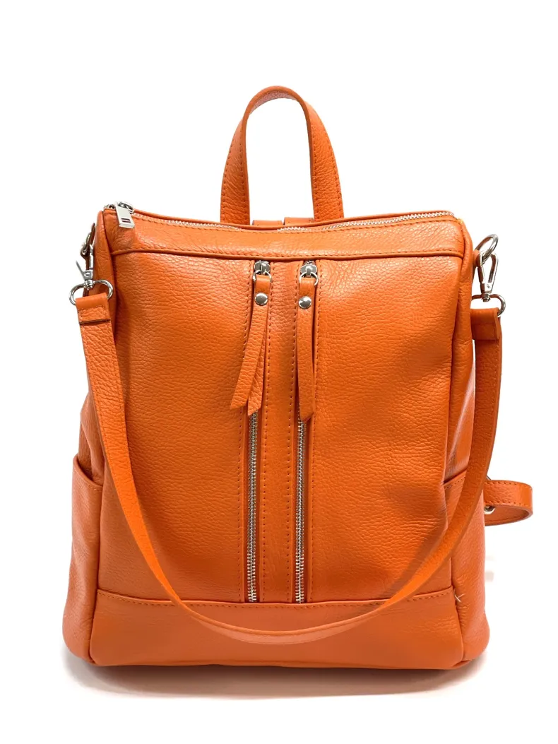 Handcrafted Leather Backpack With Handle