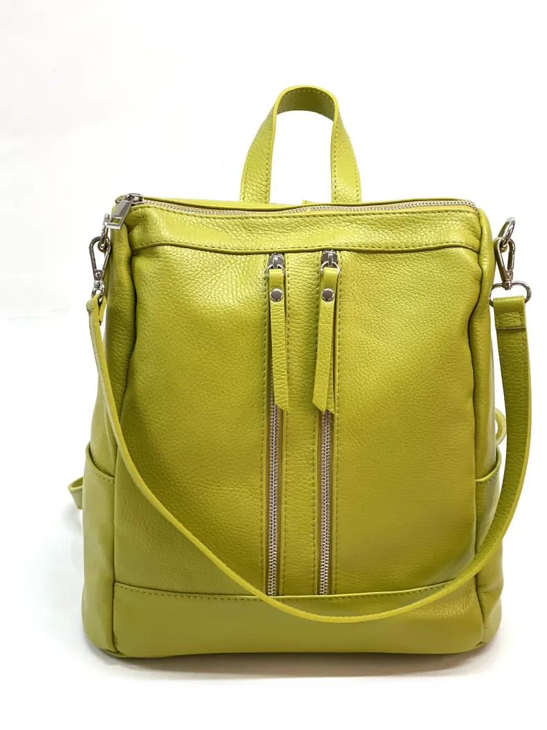 Handcrafted Leather Backpack With Handle
