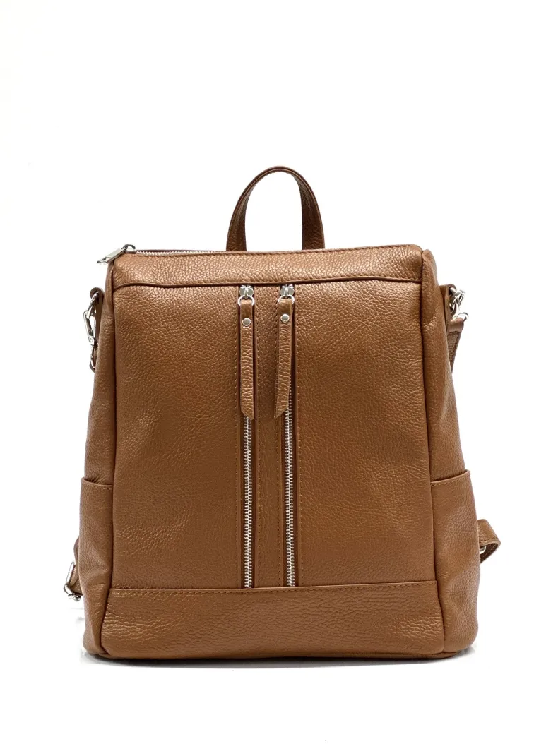 Handcrafted Leather Backpack With Handle