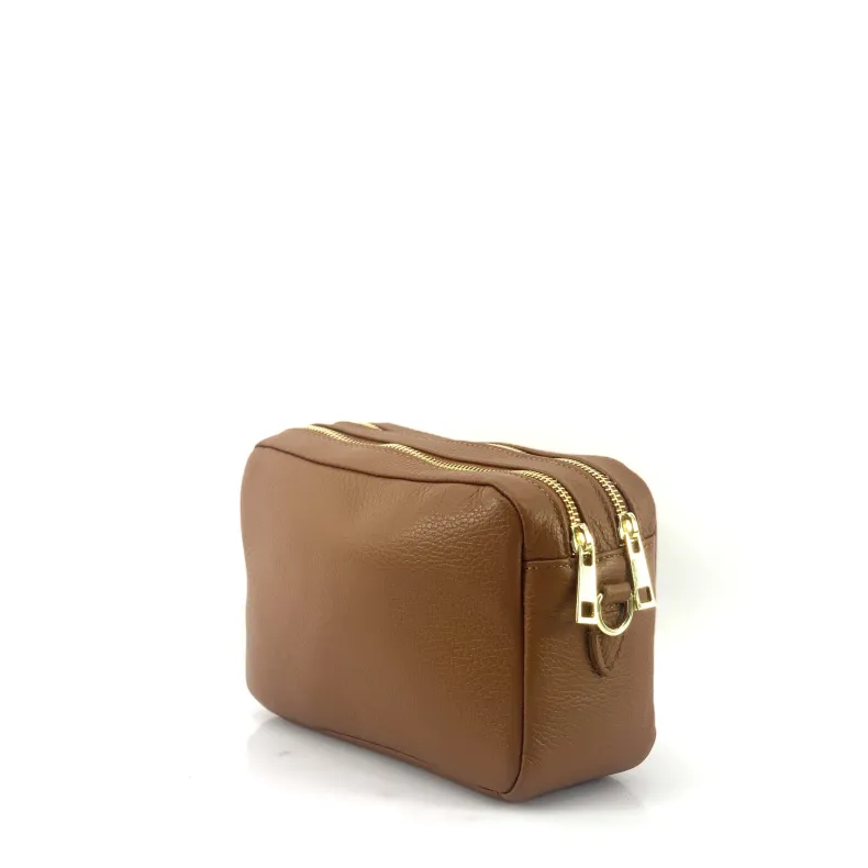 Handcrafted Leather Clutch Bag With Two Compartments