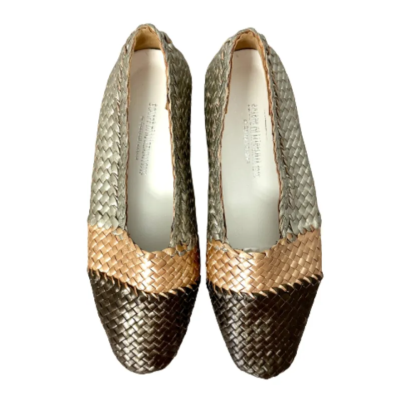 Handcrafted Moccasin In Woven Leather