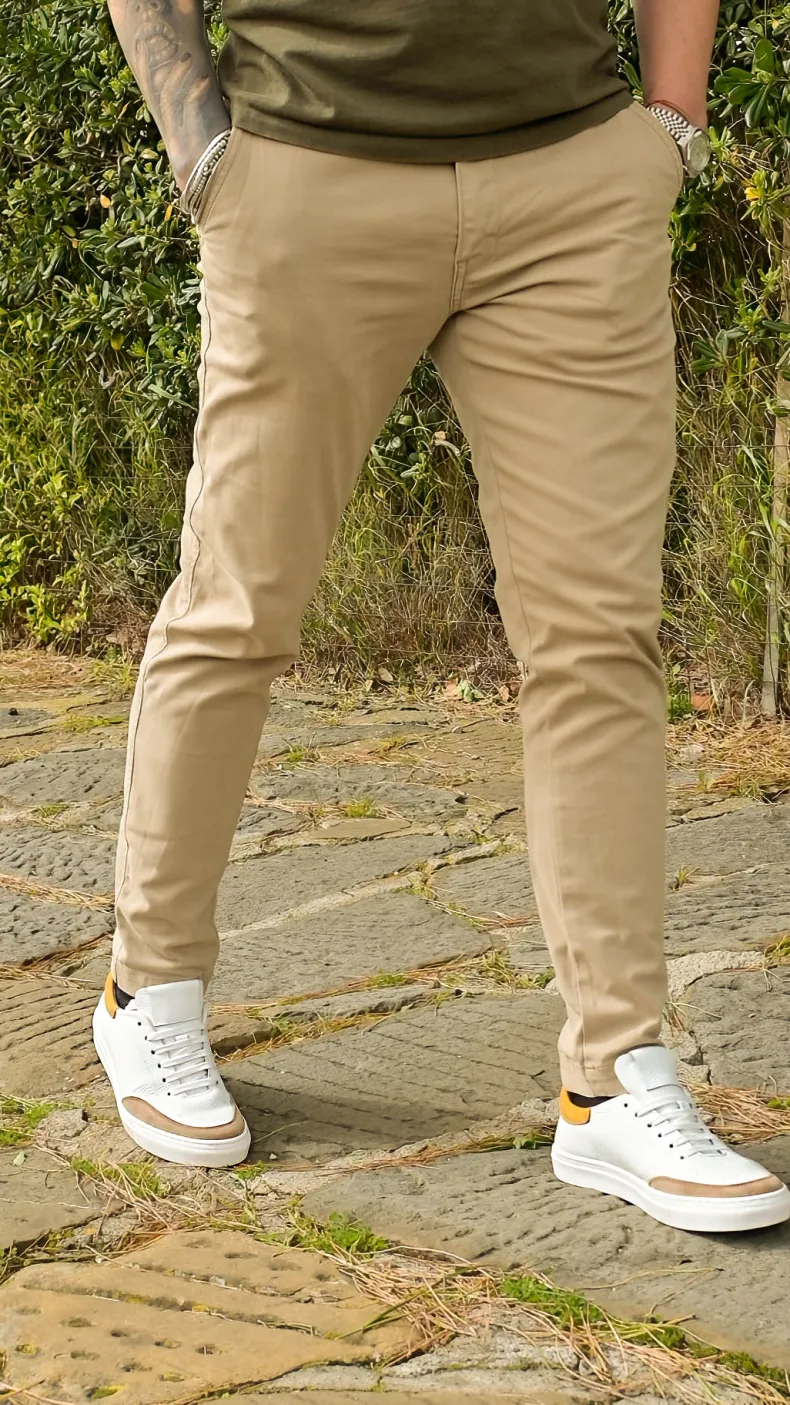 Handcrafted Sneakers In White Leather And Nubuck