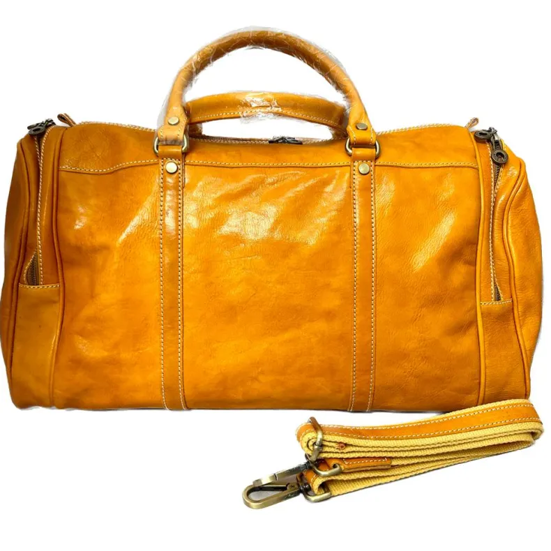 Handcrafted Travel Bag With Side Pockets