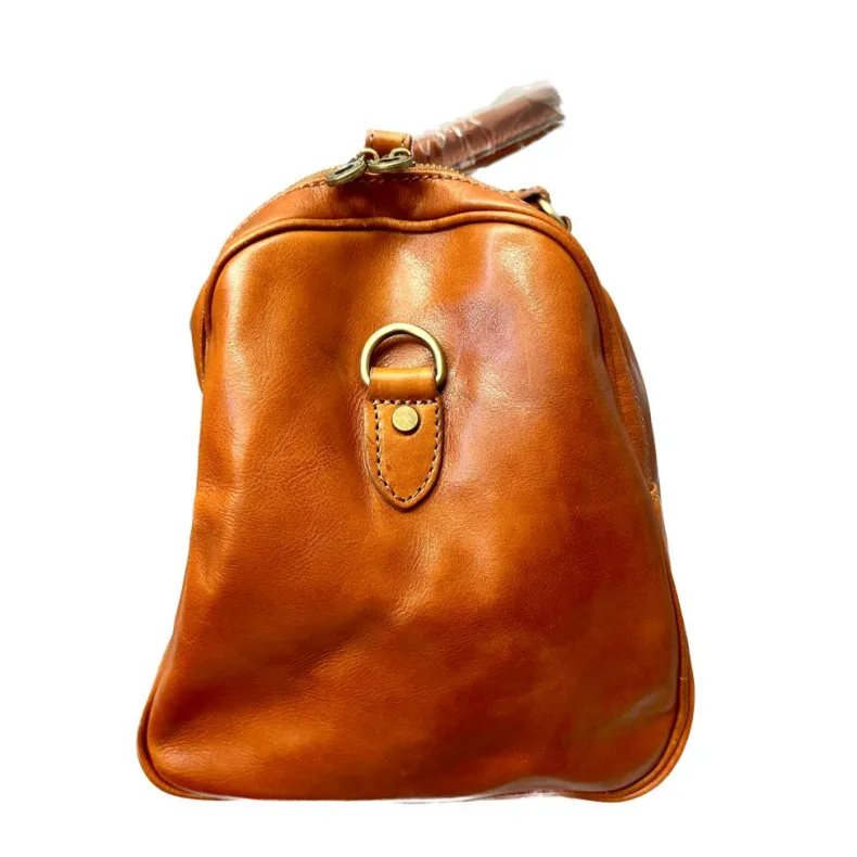 Handcrafted Travel Bag With Side Pockets
