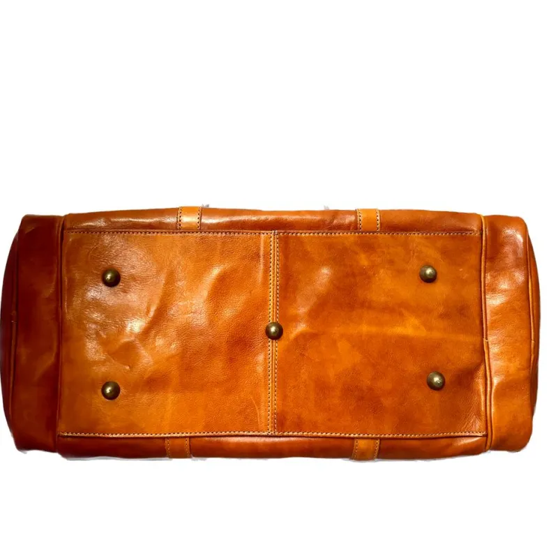 Handcrafted Travel Bag With Side Pockets