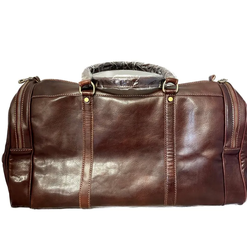 Handcrafted Travel Bag With Side Pockets
