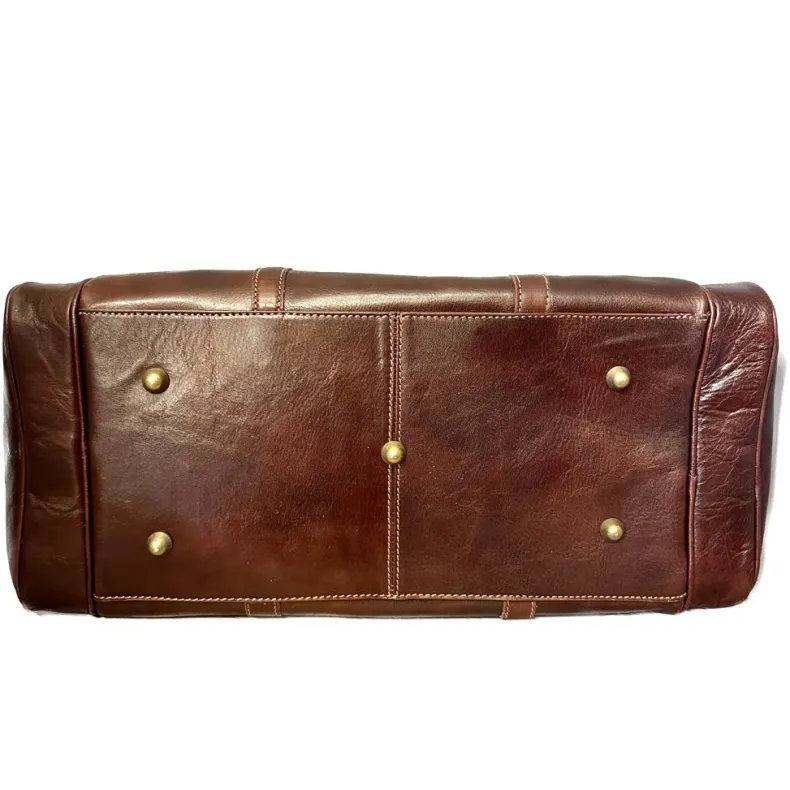 Handcrafted Travel Bag With Side Pockets
