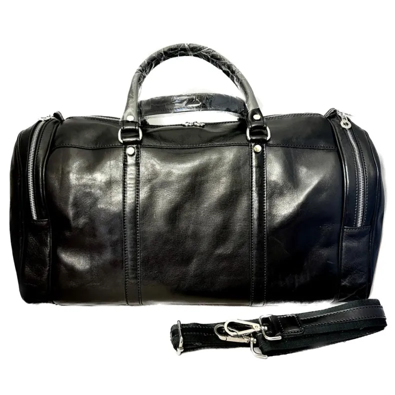 Handcrafted Travel Bag With Side Pockets