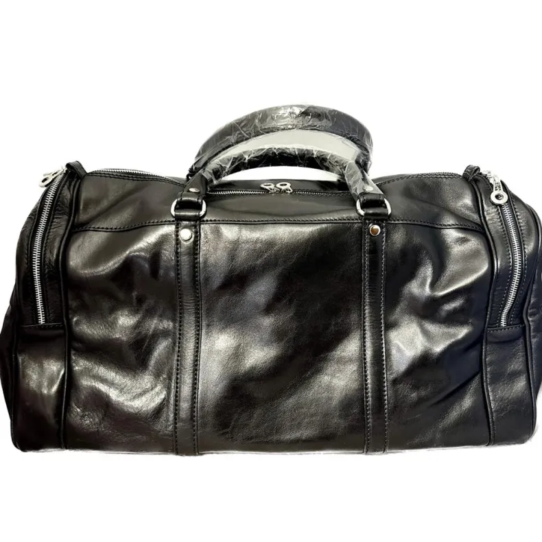 Handcrafted Travel Bag With Side Pockets