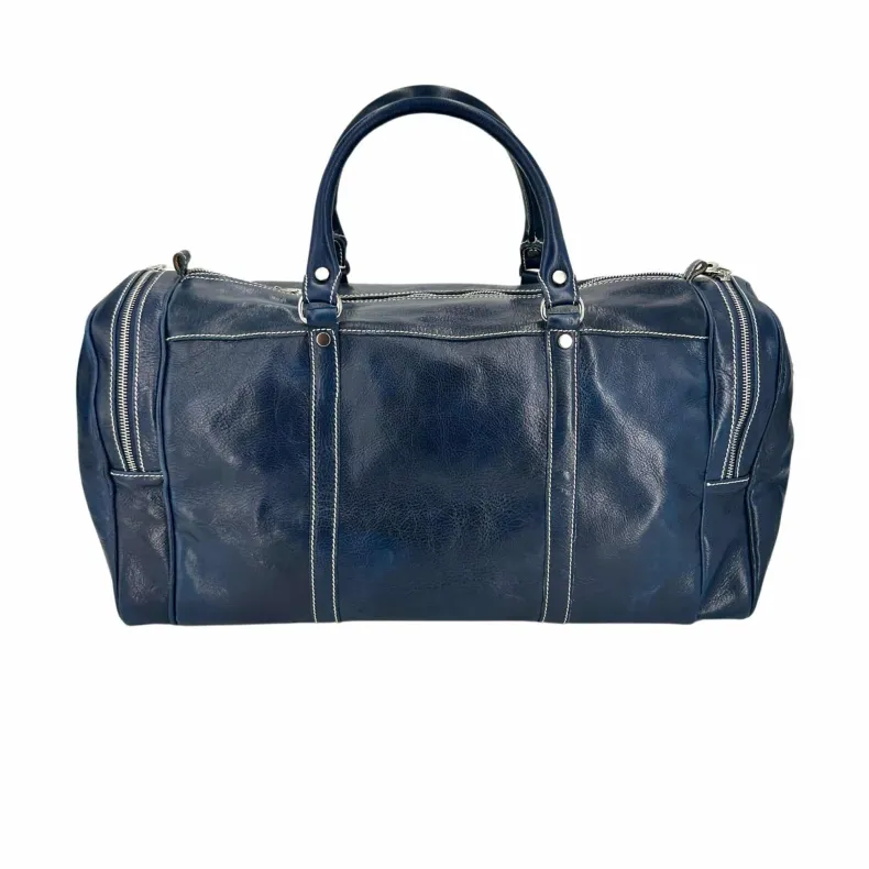 Handcrafted Travel Bag With Side Pockets