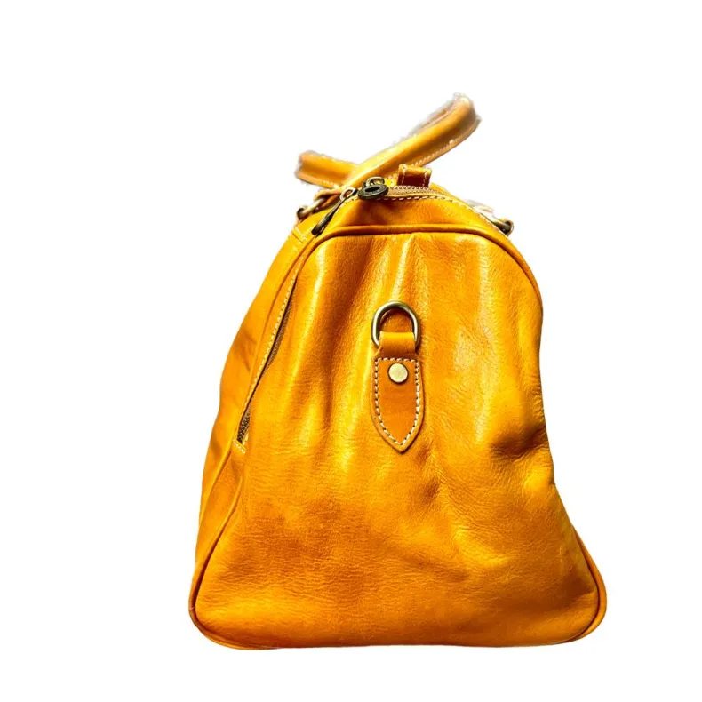 Handcrafted Travel Bag With Side Pockets