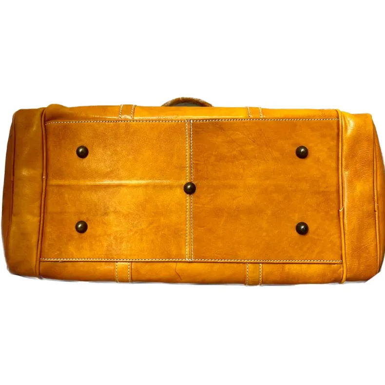 Handcrafted Travel Bag With Side Pockets