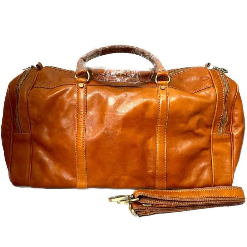 Handcrafted Travel Bag With Side Pockets