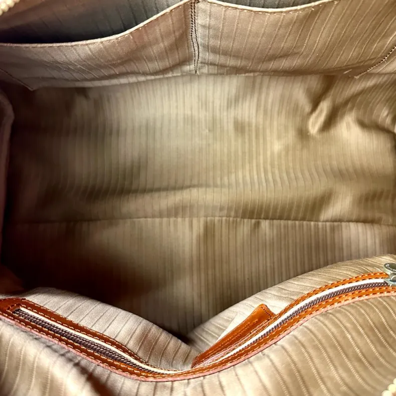 Handcrafted Travel Bag With Side Pockets