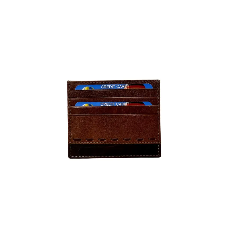 Handcrafted Two-tone Leather Card Holder