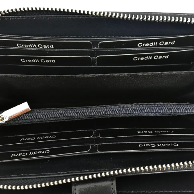 Handcrafted Wallet With Two Closures