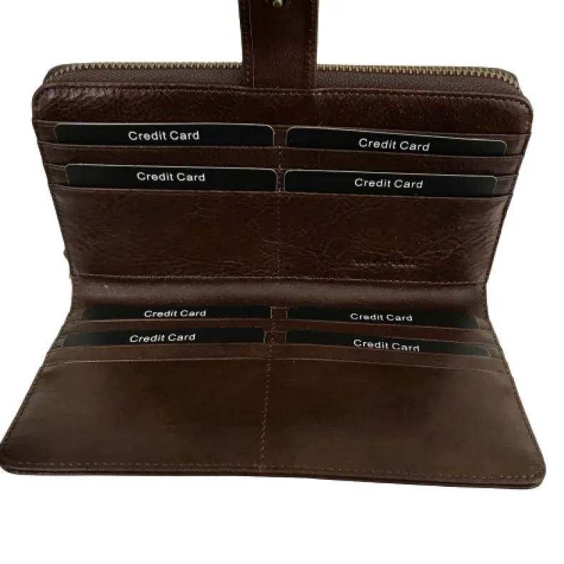 Handcrafted Wallet With Two Closures
