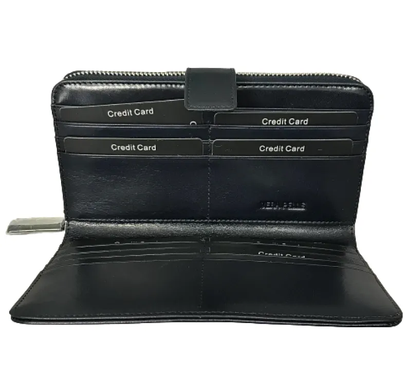 Handcrafted Wallet With Two Closures