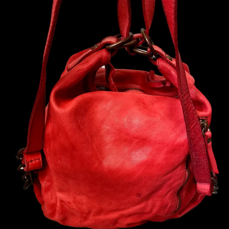 Handcrafted Washed Bag / Backpack With Pocket