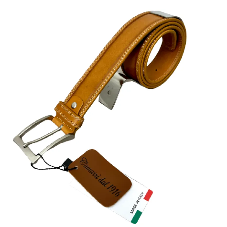 Handmade Belt In Bull Leather 9135