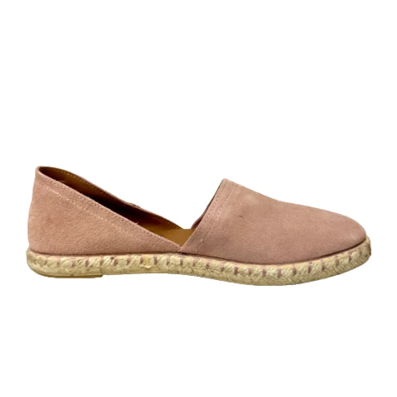 Handmade Espadrilles In Pink Verbenas Suede