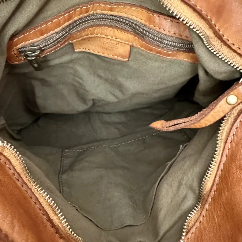 Handmade Leather Backpack With Pockets