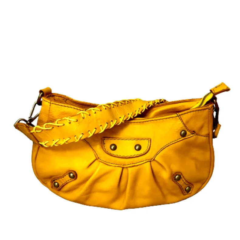 Handmade Leather Bag With Interchangeable Handle And Shoulder Strap