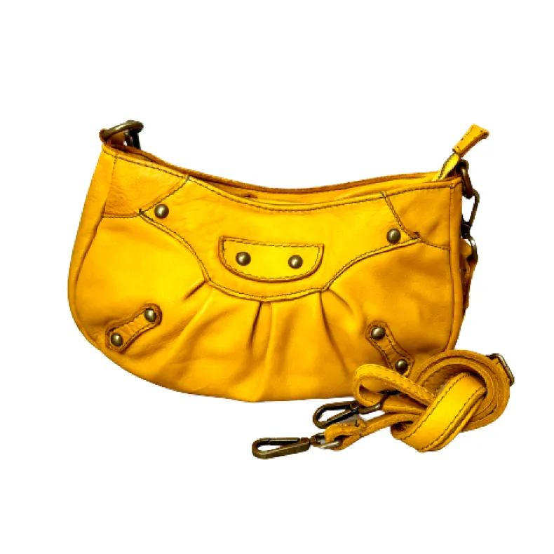 Handmade Leather Bag With Interchangeable Handle And Shoulder Strap