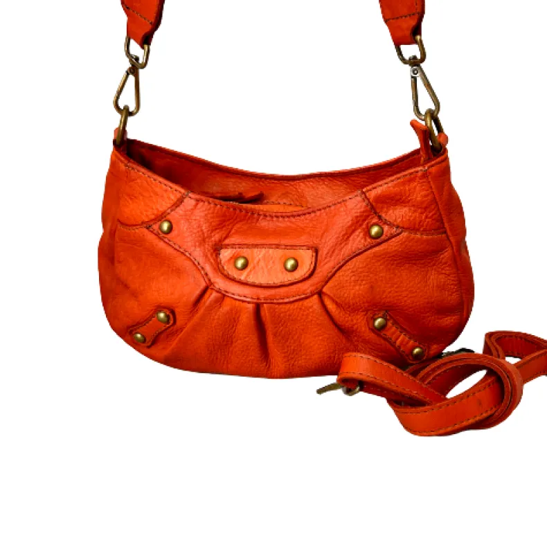 Handmade Leather Bag With Interchangeable Handle And Shoulder Strap