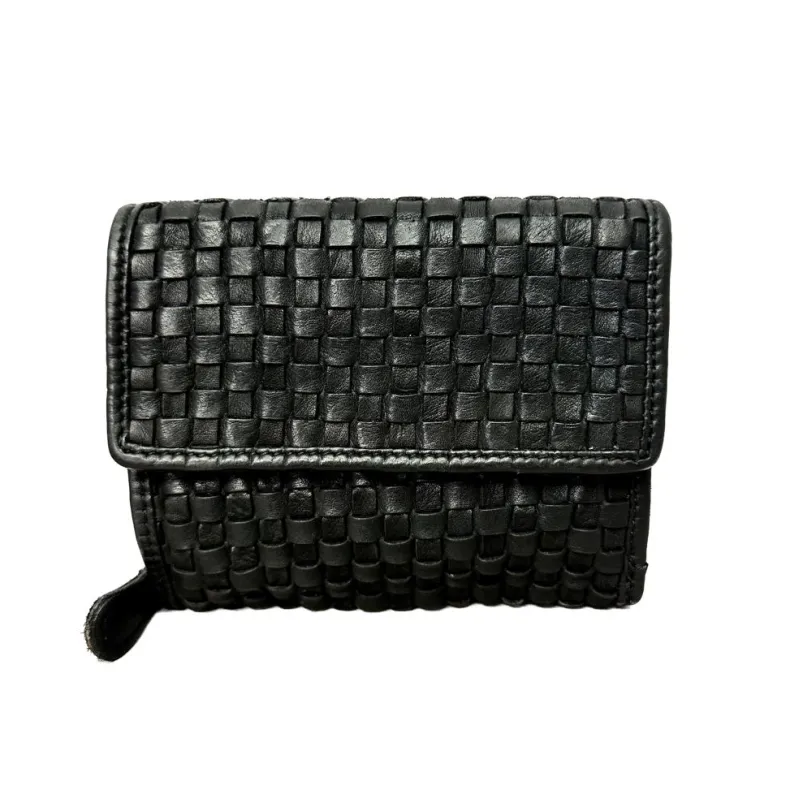 Handmade Wallet In Woven Leather