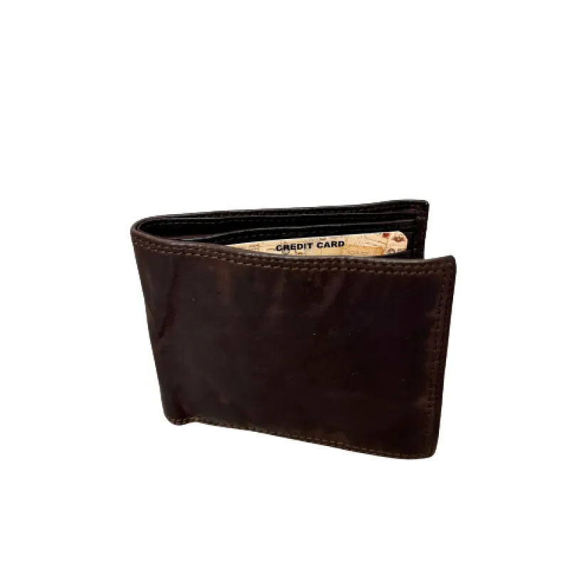 Handmade Wallet In Washed Leather