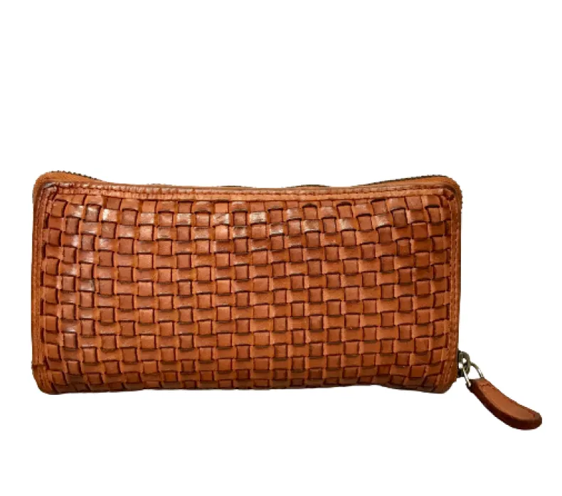 Handmade Wallet In Woven Leather