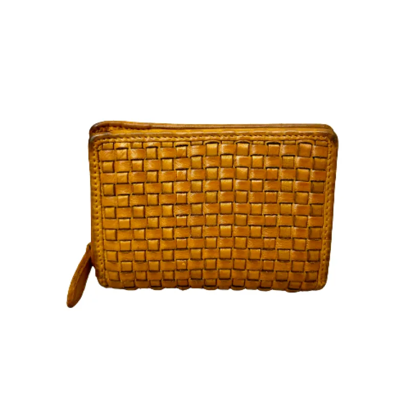 Handmade Wallet In Woven Leather