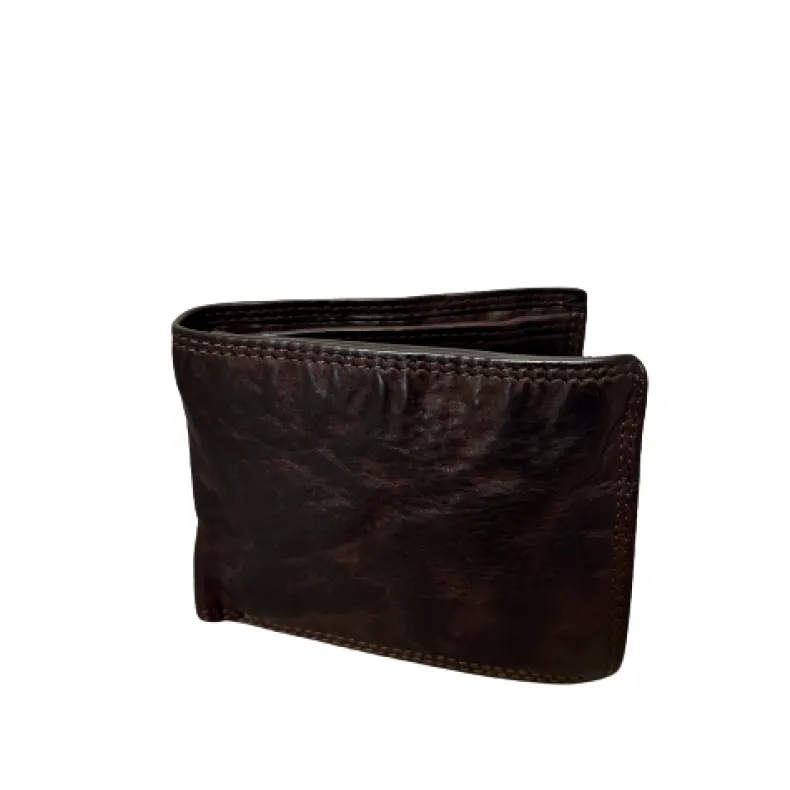 Handmade Wallet In Washed Leather