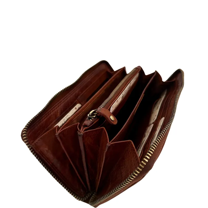Handmade Wallet In Washed Leather