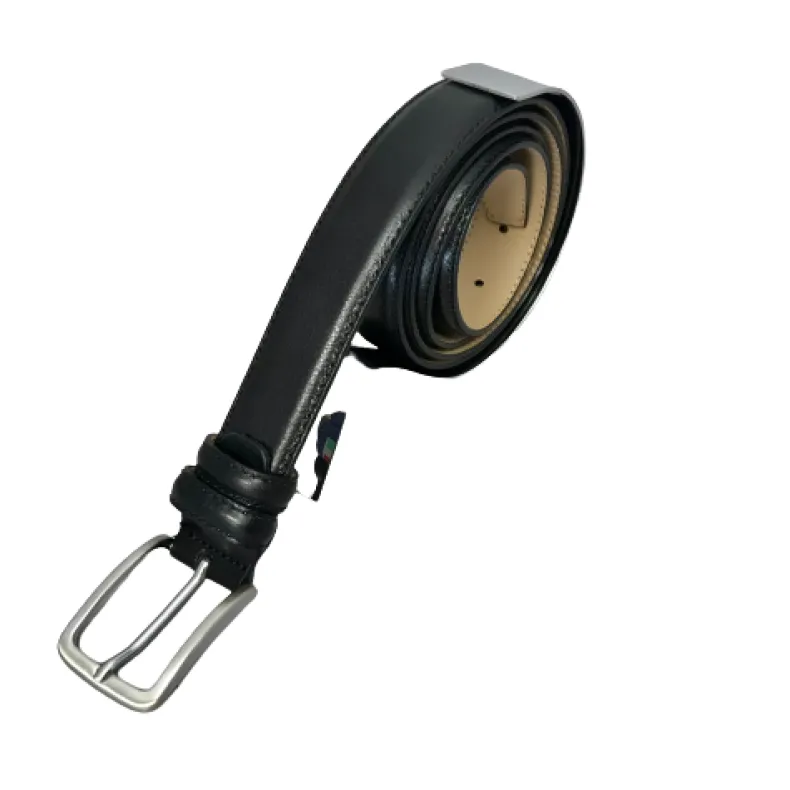 Handmade Women's Belt In Black Leather 1134