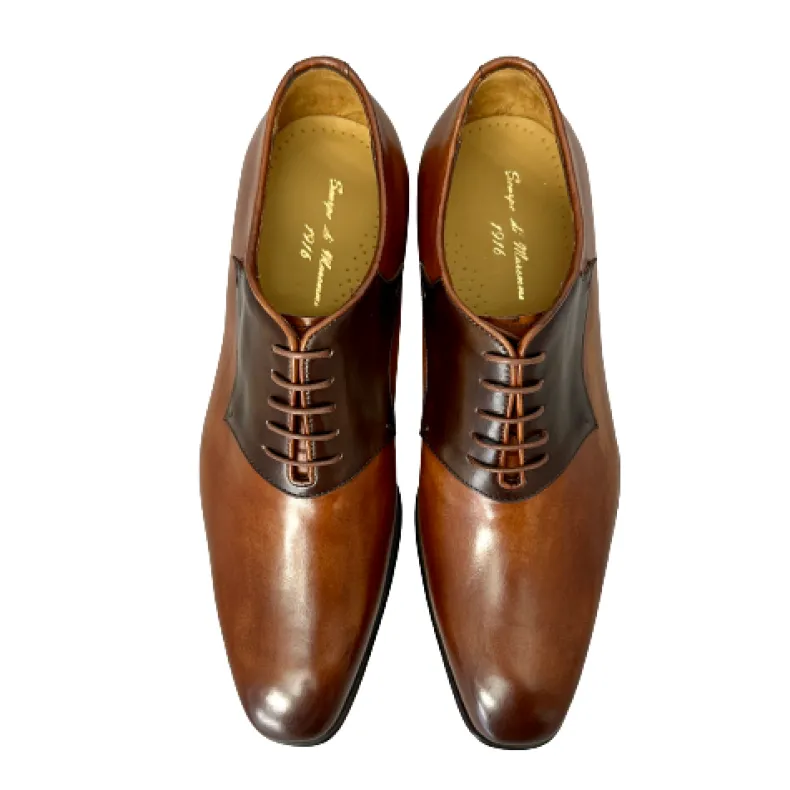 Hand-stitched Two-tone Shaded Handcrafted Lace-up Blake