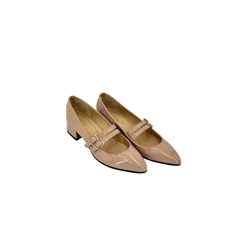 Jane Nude – Lace-up Pumps