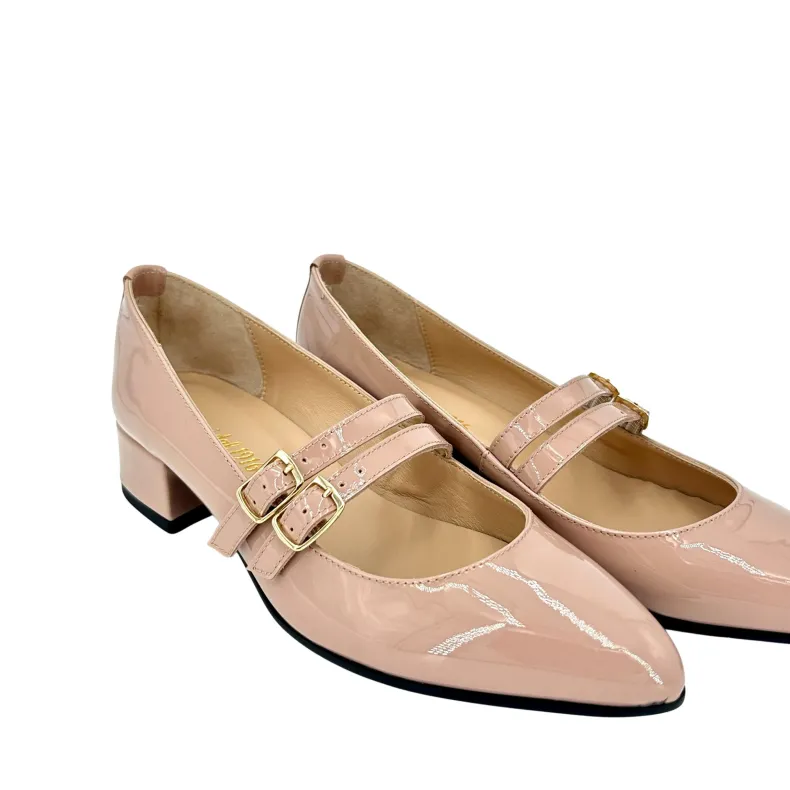 Jane Nude – Lace-up Pumps
