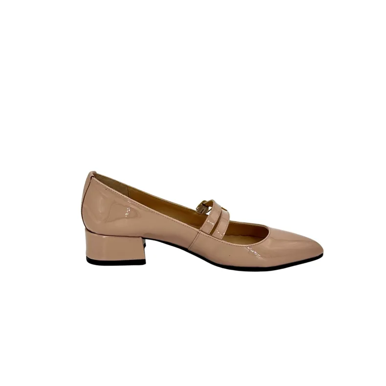 Jane Nude – Lace-up Pumps