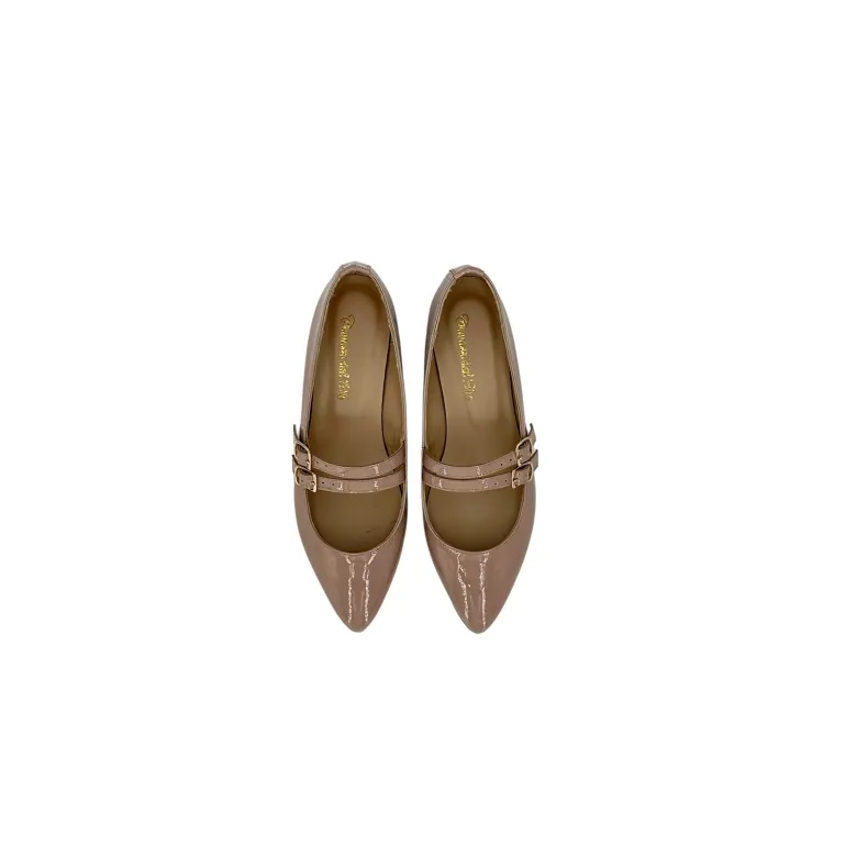 Jane Nude – Lace-up Pumps