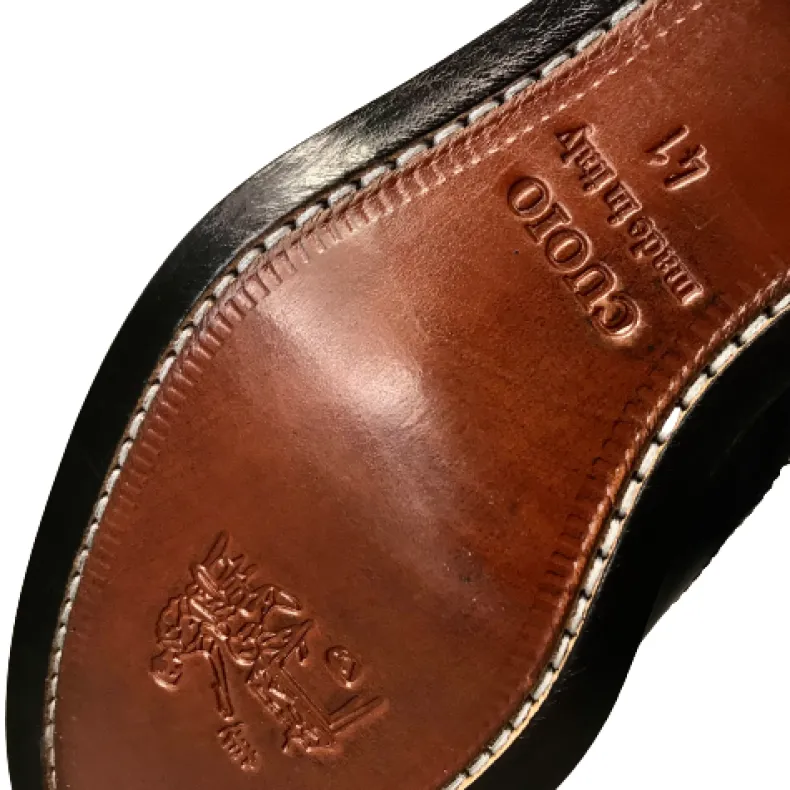 Lace-up In Blue And Red Duilio Leather